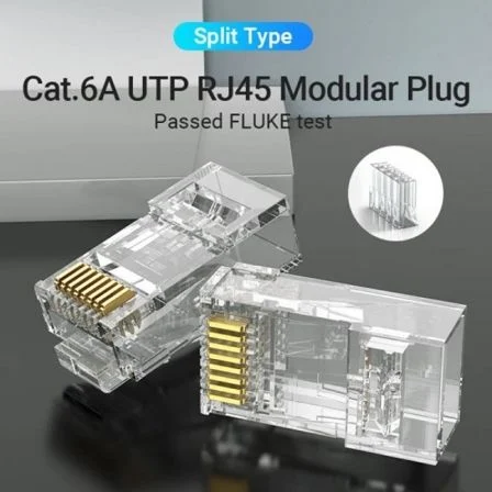 Vention Conector RJ45 Cat.6A UTP IDGR0-10 (10 Unidades) Vention Conector RJ45 Cat.6A UTP IDGR0-10 (10 Unidades)
